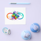 Helder oneindigheid met regenboog vlinder flyer (Enkel)