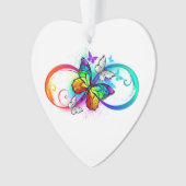 Helder oneindigheid met regenboog vlinder ornament (voorkant)