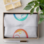 Helder oneindigheid met regenboog vlinder tissuepapier (Geschenk)