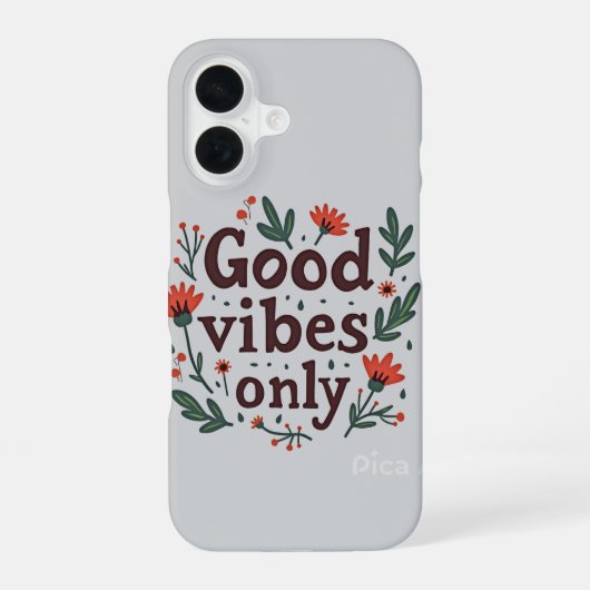 Helder ontwerp iPhone 16 hoesje (Achterkant)