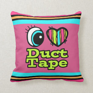 Helder Oog Hart Ik Hou Van Duct Tape Kussen