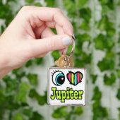 Helder Oog Hart Ik Hou Van Jupiter Sleutelhanger (Hand)