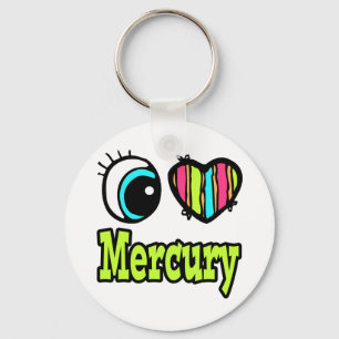 Helder Oog Hart Ik Hou Van Mercurius Sleutelhanger