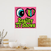 Helder Oog Hart Ik Hou Van Realiteit Tv-Programma' Poster (Keuken)