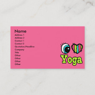 Helder Oog Hart Ik Hou Van Yoga Visitekaartje