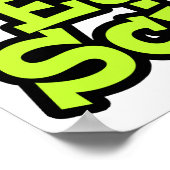 Helder ooghart I houdt van Aarde Wetenschap Poster (Hoek)