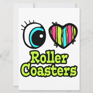 Helder ooghart I Love Roller Onderzetters