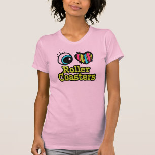 Helder ooghart I Love Roller Onderzetters T-shirt