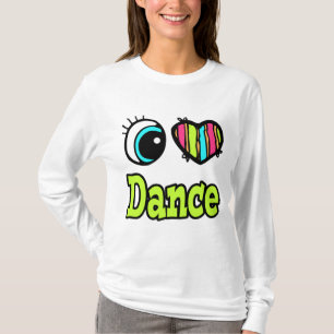 Helder ooghart Ik hou van danskracht T-shirt