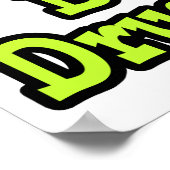 Helder ooghart Ik hou van drugsvrij zijn Poster (Hoek)