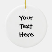 Helder ooghart Ik hou van knipende coupons Keramisch Ornament (Achterkant)