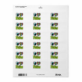 Helder ooghart Ik hou van Pickles Etiket (Full Sheet)