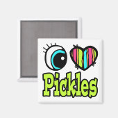 Helder ooghart Ik hou van Pickles Magneet (Voorkant / Achterkant)