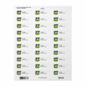 Helder ooghart Ik hou van pond Etiket (Full Sheet)