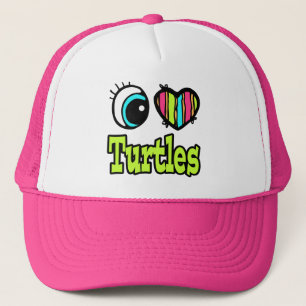 Helder ooghart Ik hou van schildpadden Trucker Pet