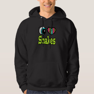 Helder ooghart Ik hou van slangen Hoodie