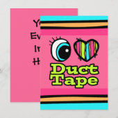 Helder ooghart Ik hou van tapes Kaart (Voorkant / Achterkant)