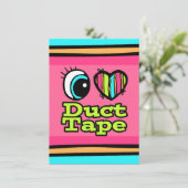 Helder ooghart Ik hou van tapes Kaart (Staand voorkant)