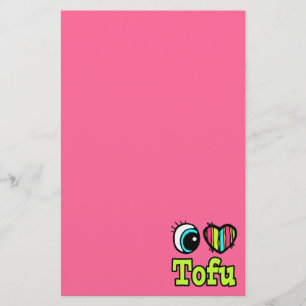 Helder ooghart Ik hou van Tofu Briefpapier