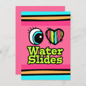 Helder ooghart Ik hou van waterdilijsters Kaart (Voorkant / Achterkant)