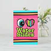 Helder ooghart Ik hou van waterdilijsters Kaart (Staand voorkant)