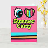 Helder ooghart Ik hou van zomerkamp Kaart (Gele Bloem)