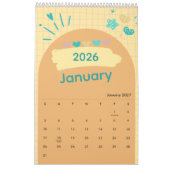Helder & Opgewekt Esthetisch Kalender (Jan 2027)