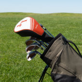 Helder Oranje Aangepast Golfheadcover (Insitu)