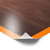 Helder Oranje Bikini model Foto Afdruk (Hoek)