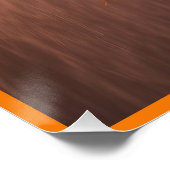 Helder Oranje Bikini model Perfect Poster (Hoek)