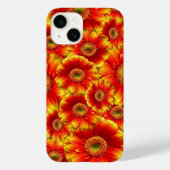 Helder Oranje Bloemen Case-Mate iPhone Case (Achterkant)