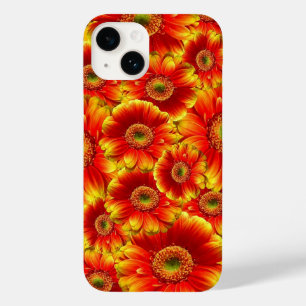 Helder Oranje Bloemen Case-Mate iPhone 14 Hoesje