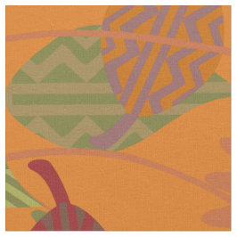 Helder Oranje bloemenpalet Stof