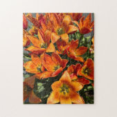 Helder Oranje Calypso Tulp Legpuzzel (Verticaal)
