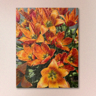 Helder Oranje Calypso Tulp Legpuzzel