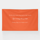 Helder Oranje Effenhout Achtergrond Spandoek (Horizontaal)