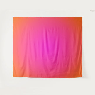 Helder oranje en hete magenta roze Aura Ombre Wandkleed