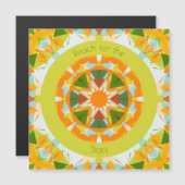 Helder Oranje Groen Bereik voor de Sterren Motivat (Voorkant / Achterkant)