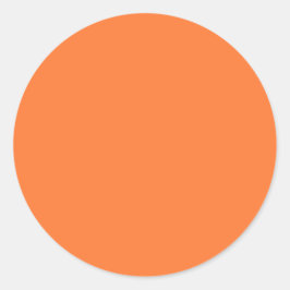 Helder Oranje Halloween Ronde Sticker
