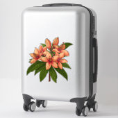 Helder Oranje Hibiscus Boeket Sticker (Koffer)