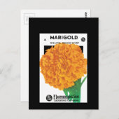 Helder Oranje Marigold Briefkaart (Voorkant / Achterkant)