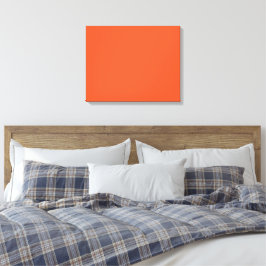 Helder Oranje Minimalistische Effen Achtergrond Canvas Afdruk