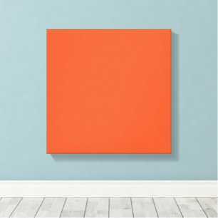 Helder Oranje Minimalistische Effen Achtergrond Canvas Afdruk