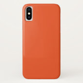 Helder Oranje Minimalistische Effen Achtergrond Case-Mate iPhone Case (Achterkant)