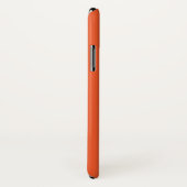Helder Oranje Minimalistische Effen Achtergrond Case-Mate iPhone Case (Achterkant / rechts)