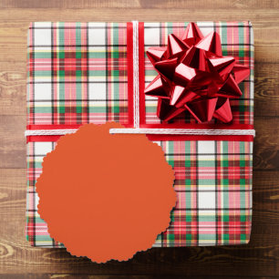 Helder Oranje Minimalistische Effen Achtergrond Ornament Kaart