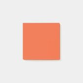 Helder Oranje Minimalistische Effen Achtergrond Post-it® Notes (Voorkant)