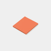Helder Oranje Minimalistische Effen Achtergrond Post-it® Notes (Schuin)