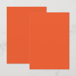 Helder Oranje Minimalistische Effen Achtergrond RSVP Kaartje