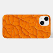 Helder Oranje Patroon Stout iPhone Hoesje (Achterkant (horizontaal))